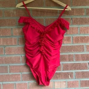 🎀Ruffle Red One Piece Swimsuit